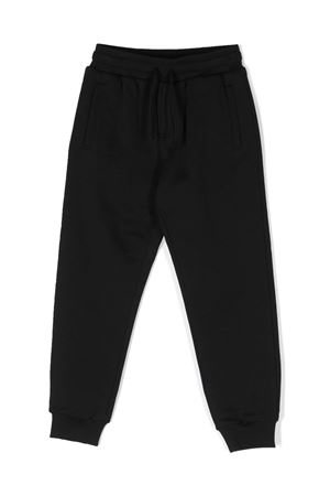 pantalone in cotone nero DOLCE E GABBANA KIDS | L4JPT0G7E5RN0000